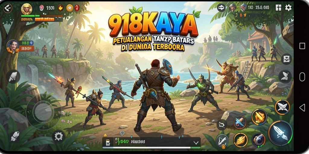 Tangkapan layar gameplay <strong>918KAYA</strong> yang menunjukkan keindahan dunia terbuka.