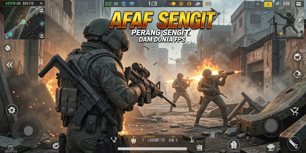 Gameplay AFAF menampilkan pertempuran tak terlupakan di arena FPS.
