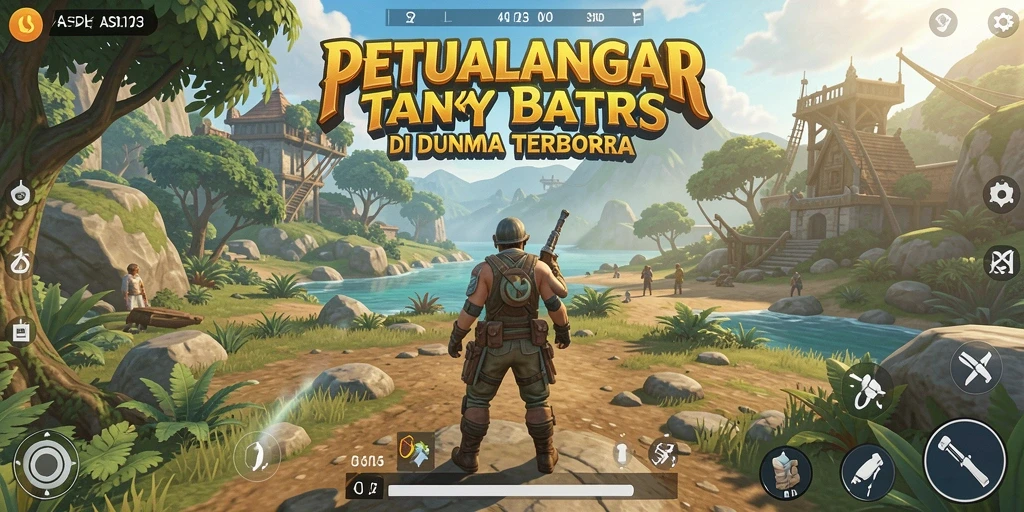Gameplay seru dari ASD123 dalam dunia terbuka.