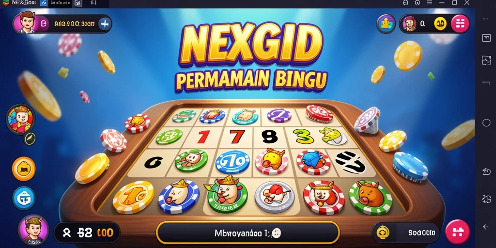 Tampilan menarik dari gameplay Bingo di NEXGID.