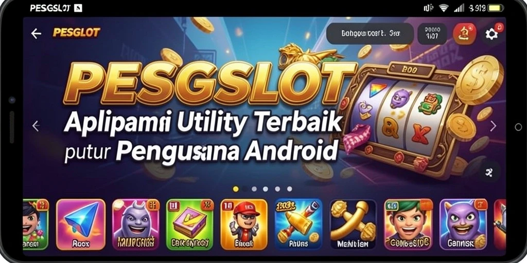 Tampilan utama PESGSLOT dengan fitur utilitas yang praktis.