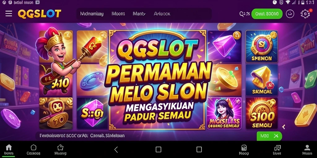 Tampilan gameplay QQSLOT yang menarik dan menghibur.