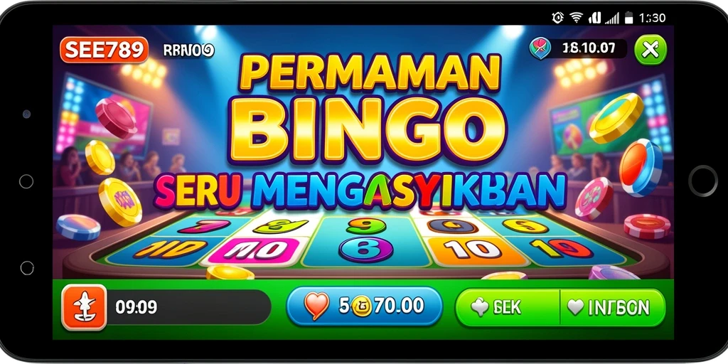 Tampilan gameplay menarik dari permainan Bingo SEE789.