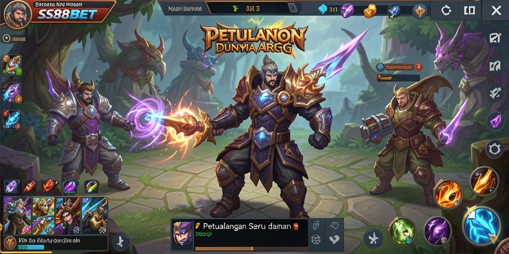 Tampilan seru gameplay in-game SS88BET yang penuh aksi.