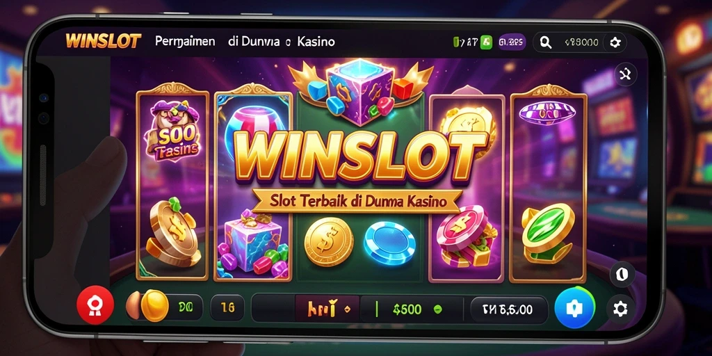 Tampilan menarik gameplay slot di WINSLOT.